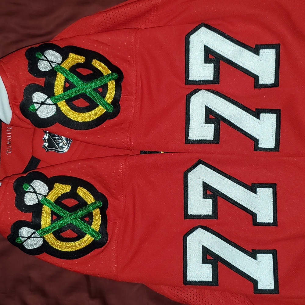 Chicago Blackhawks Kirby Dach Home Red Adidas Authentic Jersey Size 50 - Picture 5 of 8